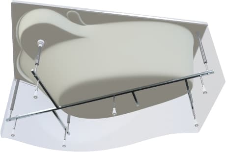 Акриловая ванна 1MarKa Gracia 150x95 см R