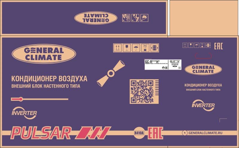 Кондиционер General Climate Pulsar Inverter GC-RE09HR/GU-RE09H