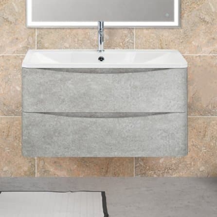Мебель для ванной BelBagno Acqua 90 подвесная, cemento verona grigio
