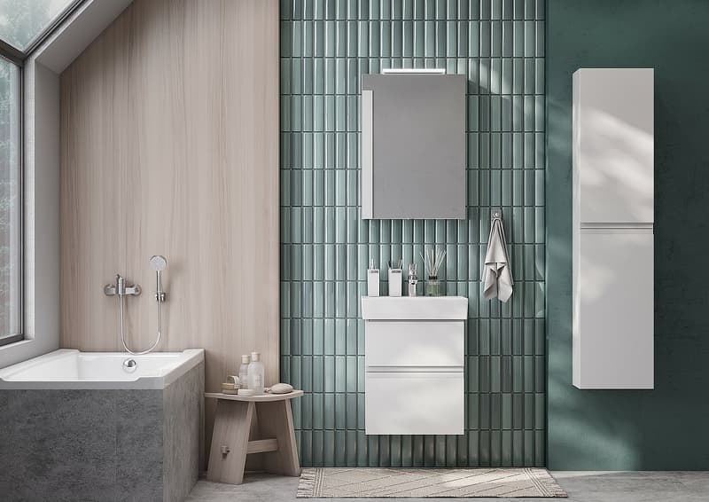 Зеркало-шкаф Roca Oleta 50 L белое матовое