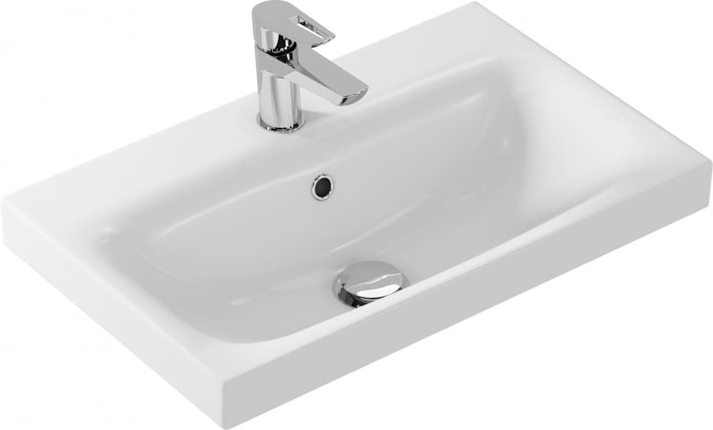 Тумба с раковиной 1MarKa Gaula 60Н 3я. Black черный