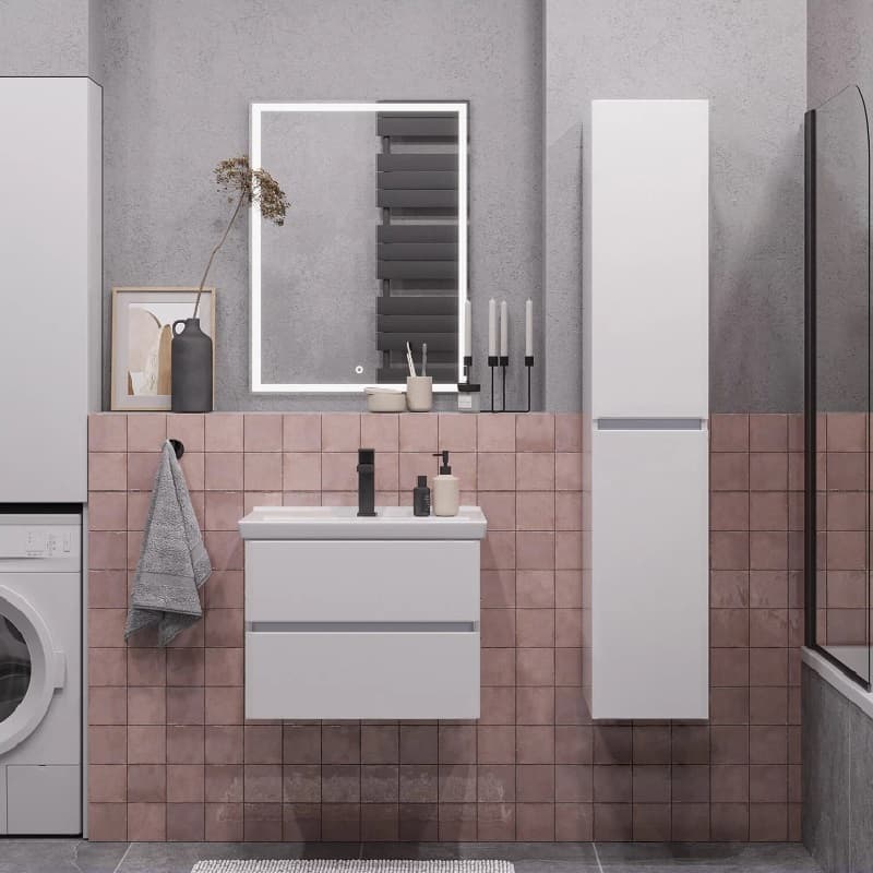 Мебель для ванной BelBagno Albano 90 подвесная, bianco lucido