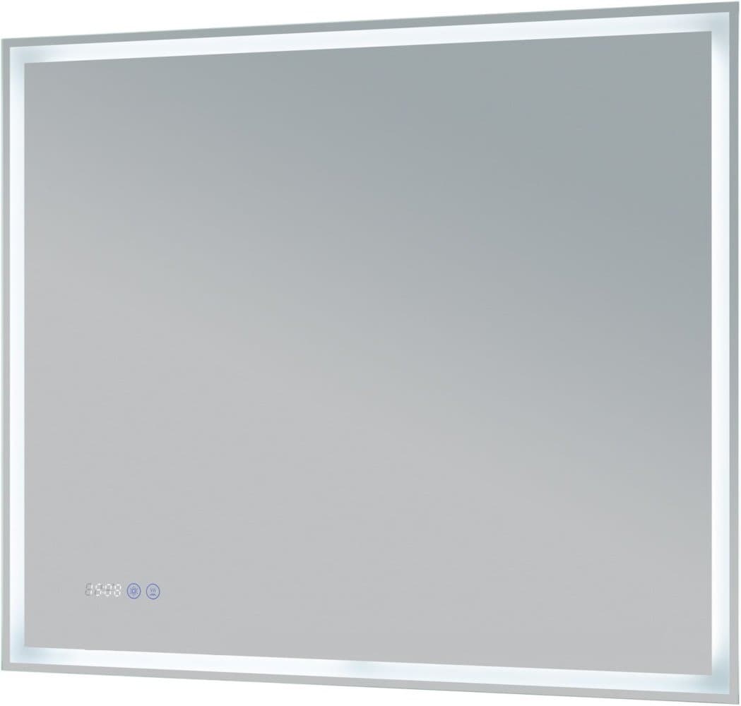 Зеркало Aquanet Оптима 90 белый матовый LED