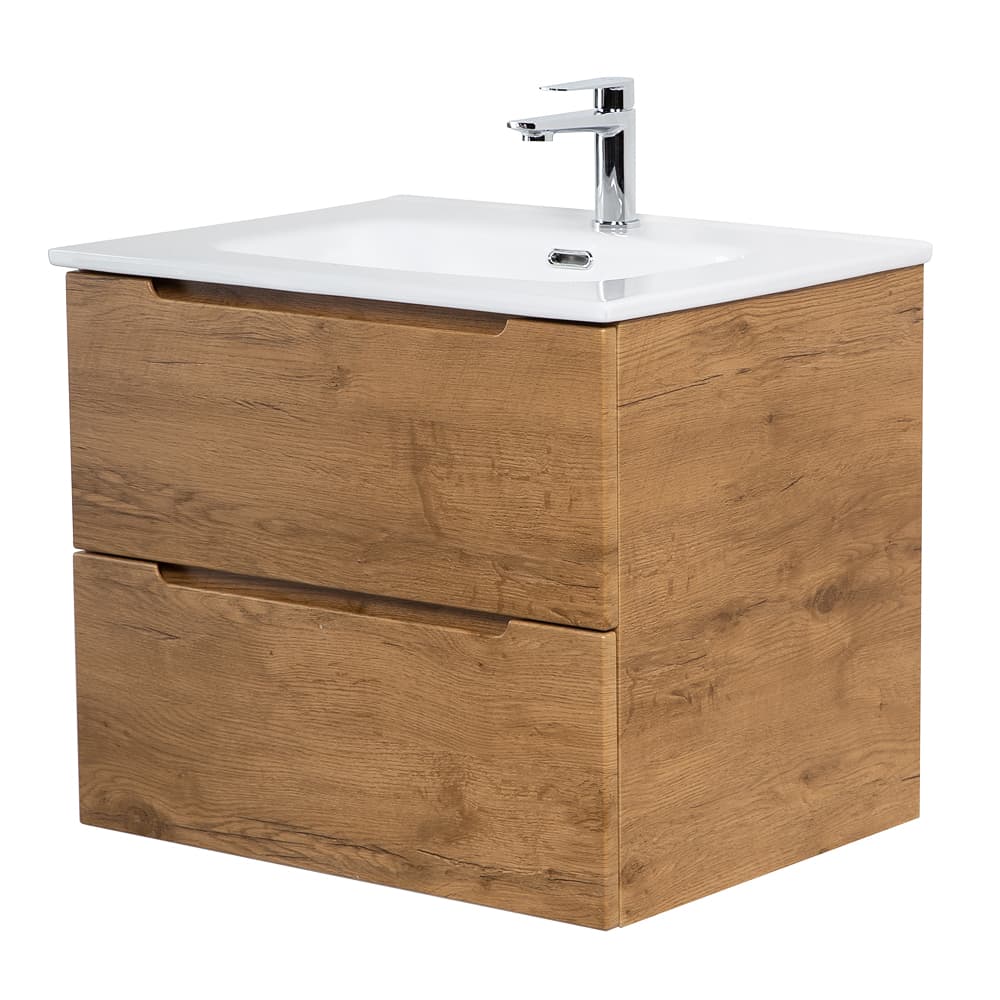 Тумба со столешницей BelBagno Etna 120 (60+60) подвесная, 4 ящика, Rovere Nature