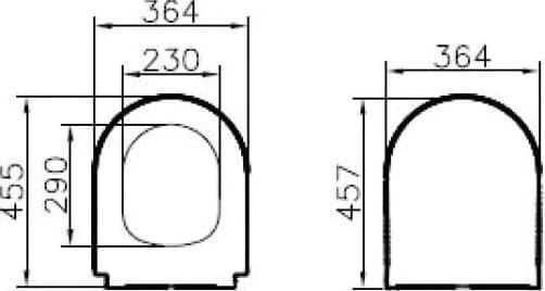 Унитаз подвесной VitrA Zentrum Round 7786B003-0075 безободковый
