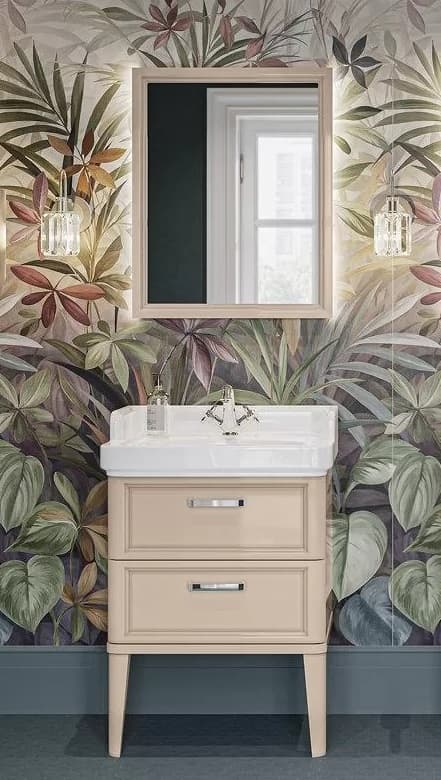 Зеркало Kerama Marazzi Pompei 60 камео бежевый глянцевый, с подсветкой