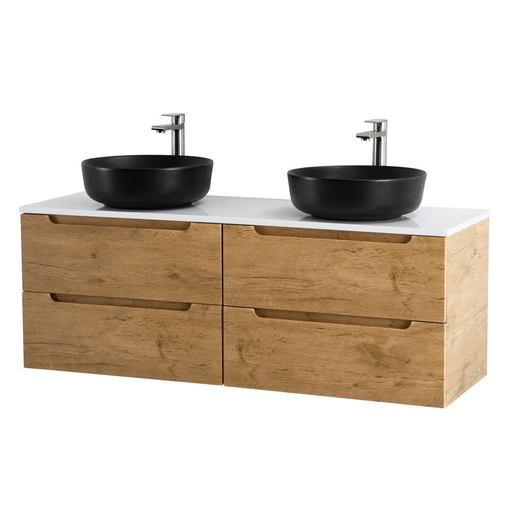 Тумба со столешницей BelBagno Etna 120 (60+60) подвесная, 4 ящика, Rovere Nature