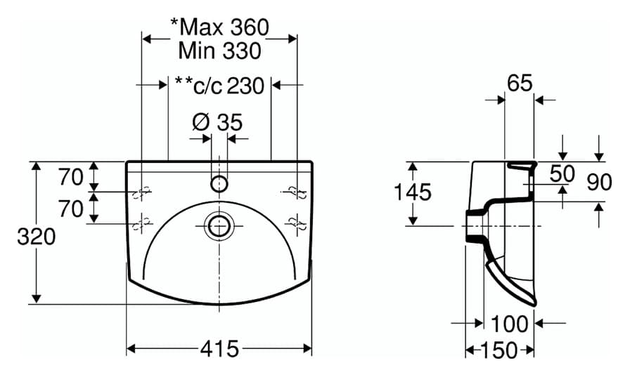 Рукомойник IFO Sign D73420