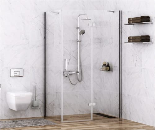 Душевая дверь в нишу WasserKRAFT Aller 10H05LWHITE 120х200 см, левая