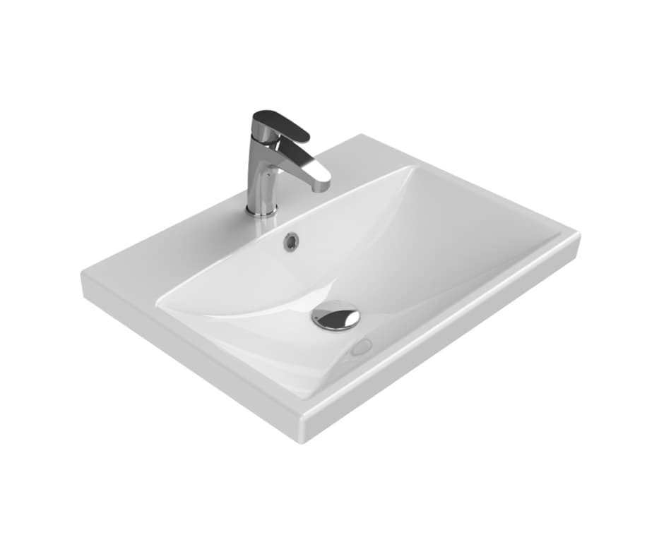 Мебельная раковина BelBagno BB-0320-60-LVB 60х45 белая