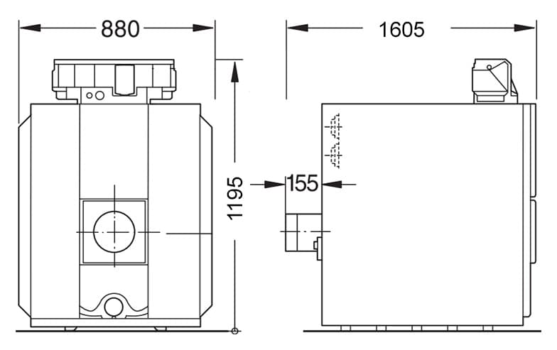 Газовый котел Buderus Logano plus GE315 (200 кВт) отдельными секциями