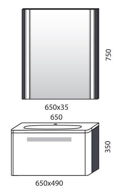 Зеркало Edelform Coxo 65