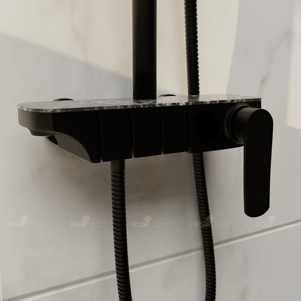 Душевая стойка RGW Shower Panels SP-33B черная