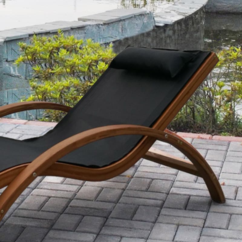 Шезлонг Afina Garden Мальта AFM-503 Black