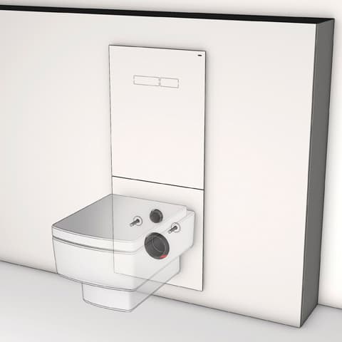 Инсталляция для унитазов TECE TECElux 9 600 400 с системой удаления запахов