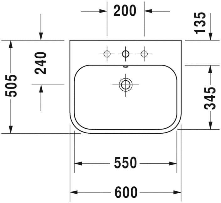 Раковина Duravit Happy D.2 23186000001 60 см с покрытием WonderGliss