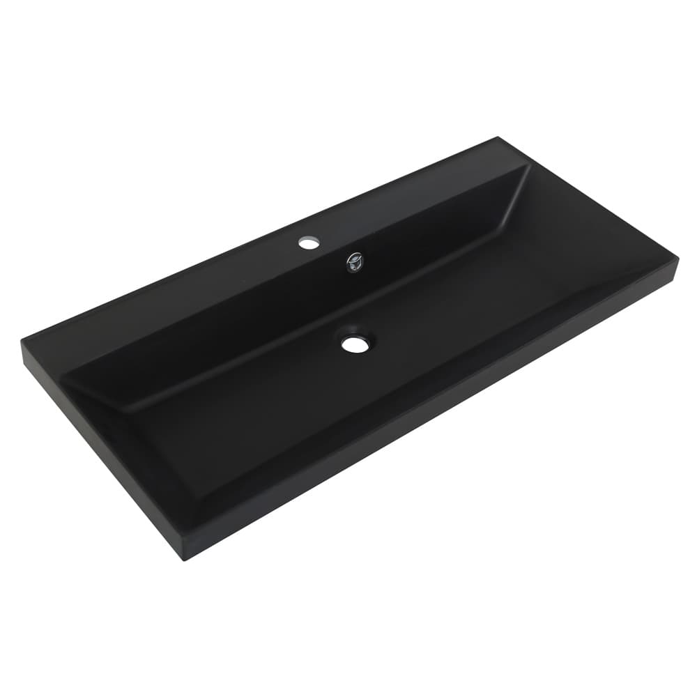 Мебель для ванной BelBagno Vittoria 80 подвесная, 2 ящика, Bianco Lucido (раковина BB800/450-LV-ART-AST-NERO)