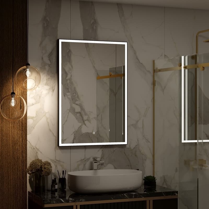 Зеркало Континент Frame Black ЗЛП2616 70х100 см