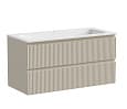 Тумба для комплекта Sancos Snob R 100 SNR100CE 2 ящика, Beige Soft