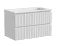 Тумба для комплекта Sancos Snob T 80 SNT80W 2 ящика, Bianco