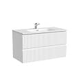 Тумба для комплекта Sancos Snob R 90 подвесная, 2 ящика, Bianco