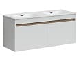 Тумба для комплекта Sancos Smart 120-2 подвесная, белый глянец