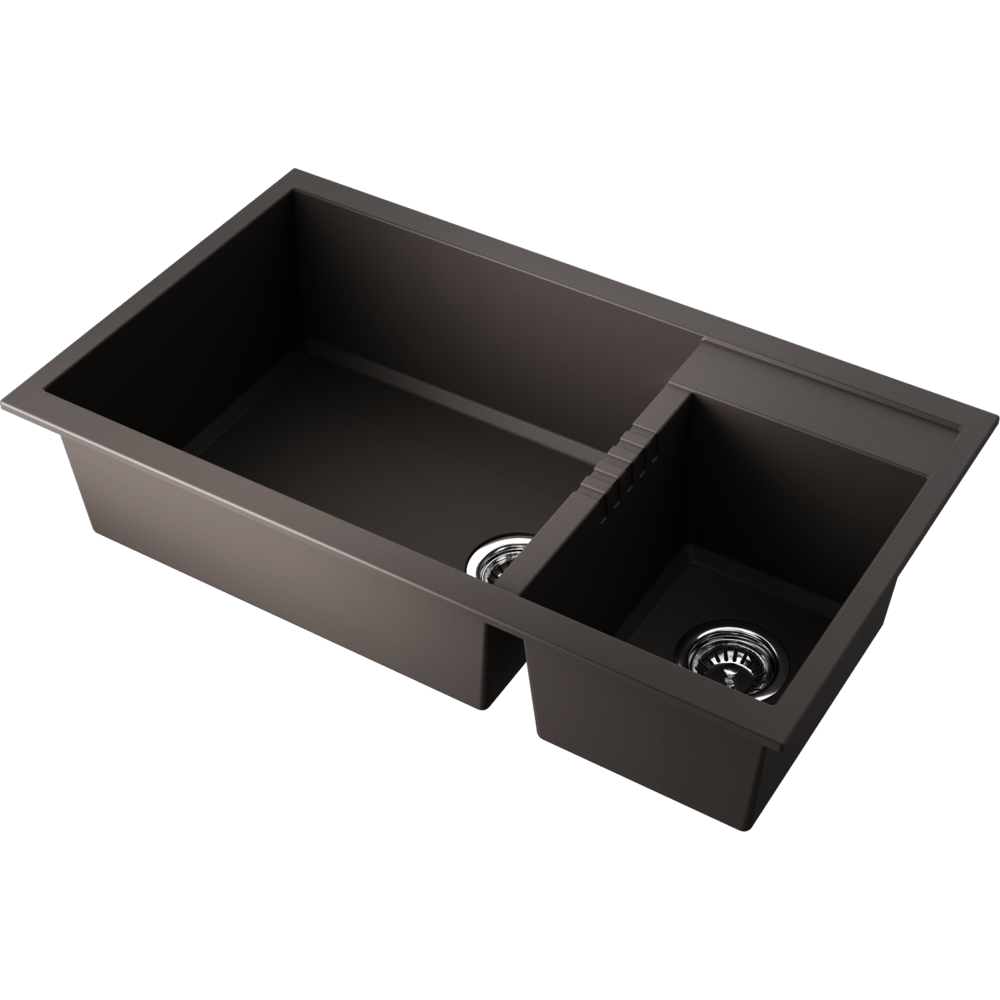 

Мойка кухонная Omoikiri Tedori 86-2-LB 4997242 86х50 см, espresso, 4997242