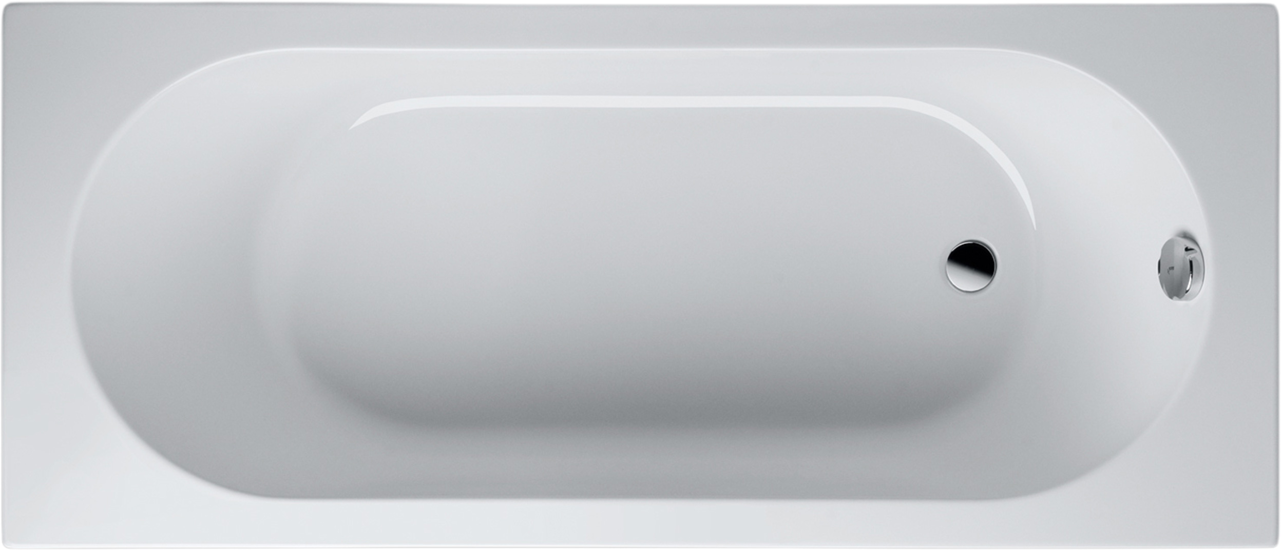 Акриловая ванна Artemis Poros 175x75, цвет белый 10111708101028 - фото 1
