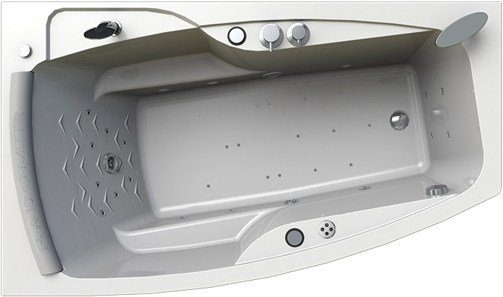 Акриловая ванна Radomir Аризона Специальный Chrome левая с фронтальной панелью