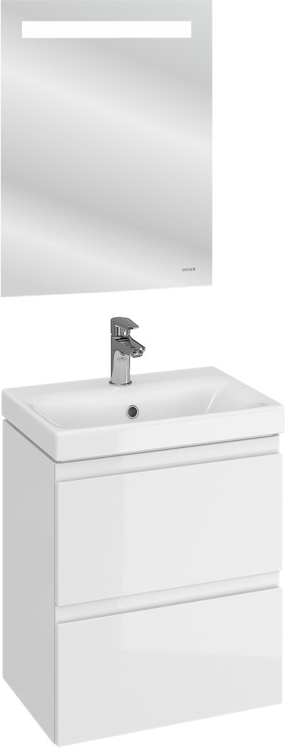 гигиенический душ со смесителем cersanit moduo 64105 хром Мебель для ванной Cersanit Moduo slim 50