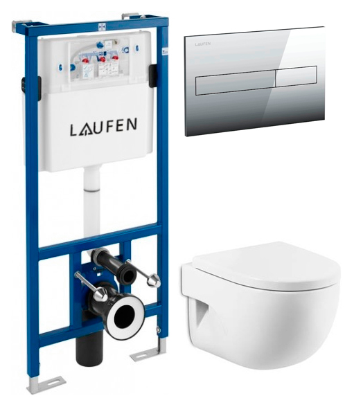 Комплект инсталляция Laufen Lis CW1 8.9466.0 + унитаз Roca Meridian 346248000