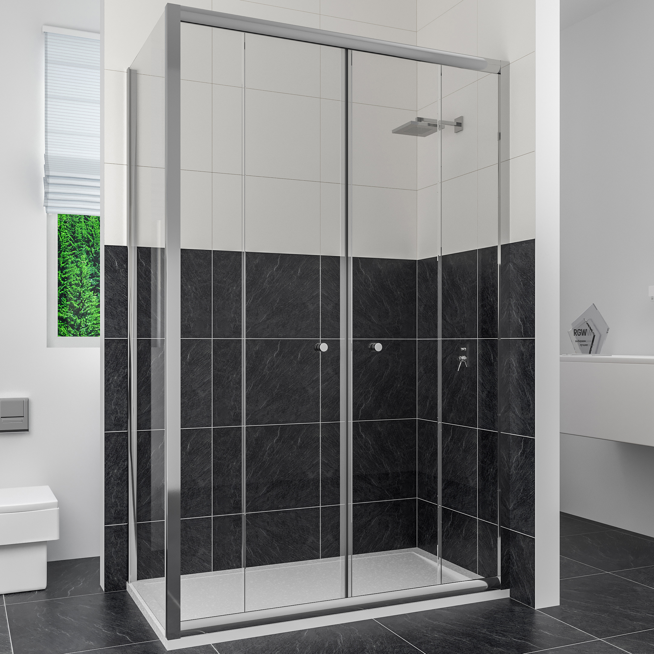 

Душевой уголок RGW Classic CL-43 130x100 чистое стекло, Classic CL-43