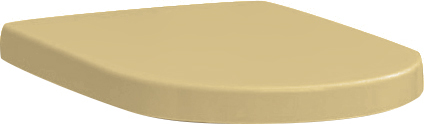 Крышка-сиденье ArtCeram File 2.0 FLA002 giallo zinco, с микролифтом, петли хром