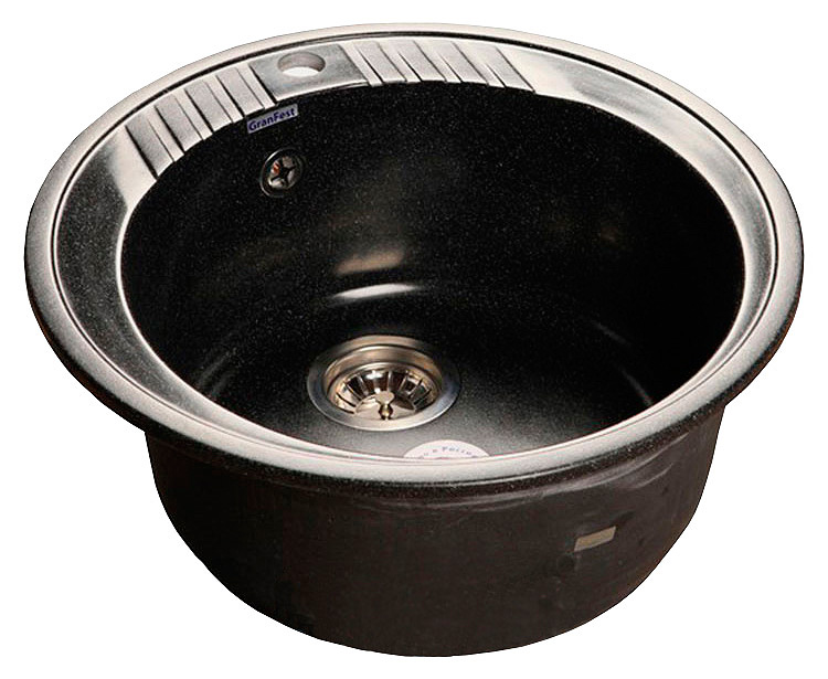 Мойка кухонная GranFest Rondo R-520 черная 7100₽