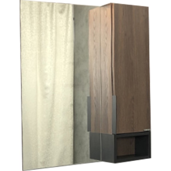 Зеркало-шкаф Comforty Франкфурт-75 дуб шоколадно-коричневый франкфурт для шлифования бетона адель