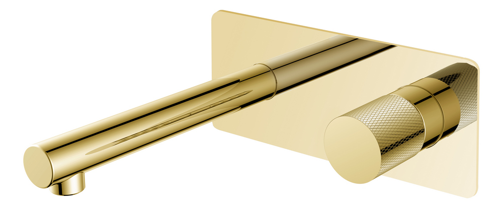 Смеситель для раковины Boheme Stick 125-GG.2 с внутренней частью, золото touch