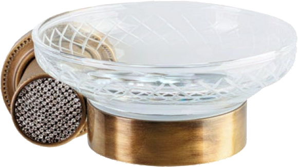 Мыльница Boheme Royal Cristal Bronze 10923-BR настенная, бронза