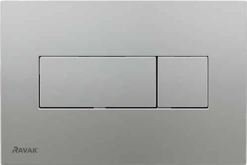 Кнопка смыва Ravak Uni сатин, цвет серый X01456 - фото 1