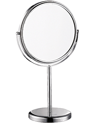 Косметическое зеркало WasserKRAFT K-1003 двухстороннее, с 3-х кратным увеличением