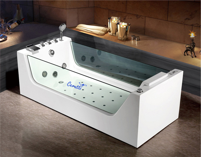 Акриловая ванна Ceruttispa C-453 регулятор для бретелей металлический 10 мм 20 шт белый