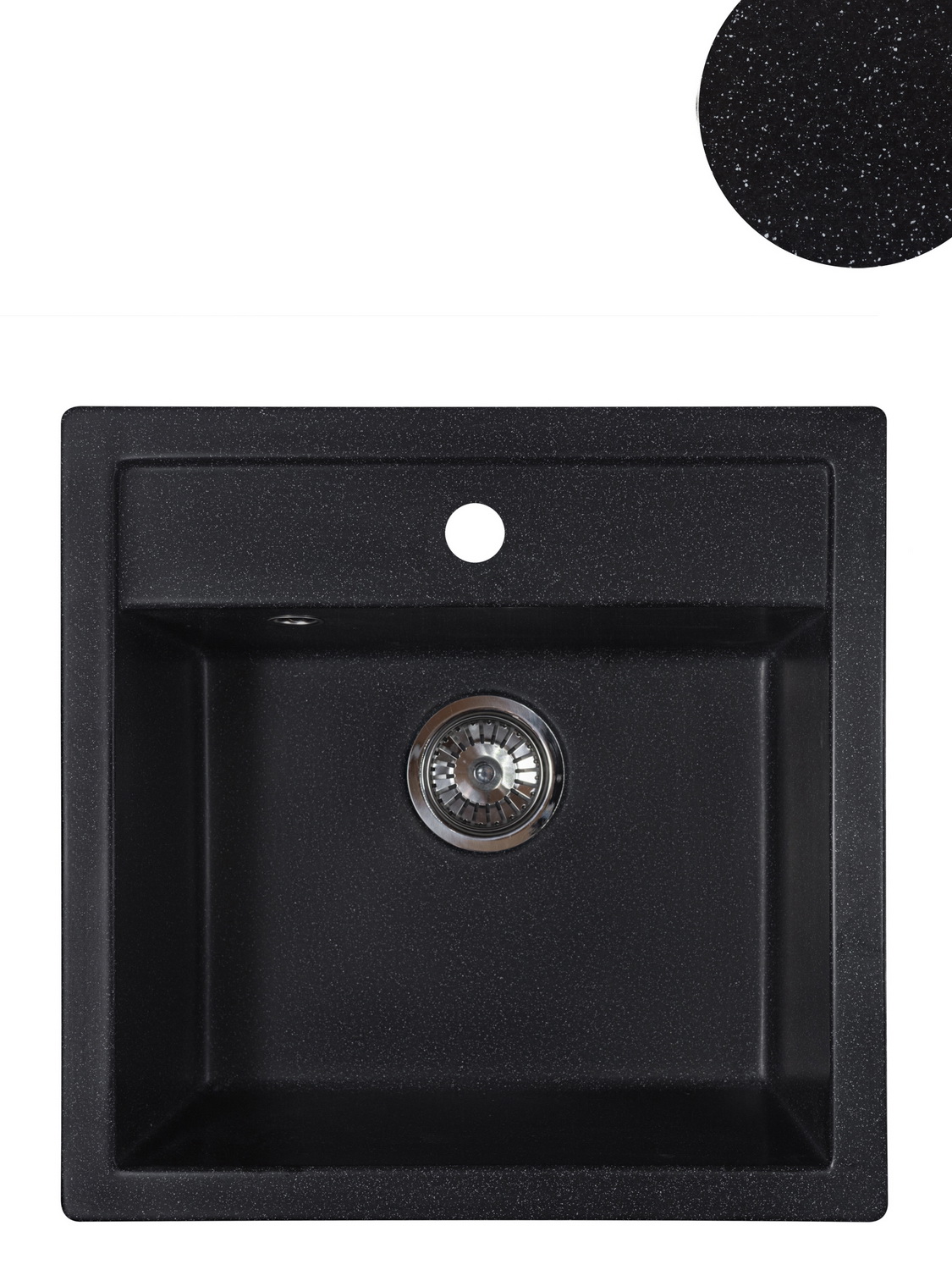 

Мойка кухонная Reflexion Zia RX1251СL 51х50,5 уголь, Черный, Zia RX1251СL