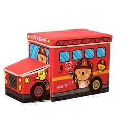 Коробка для игрушек Blonder Home Fire Truck CAR/30, красная