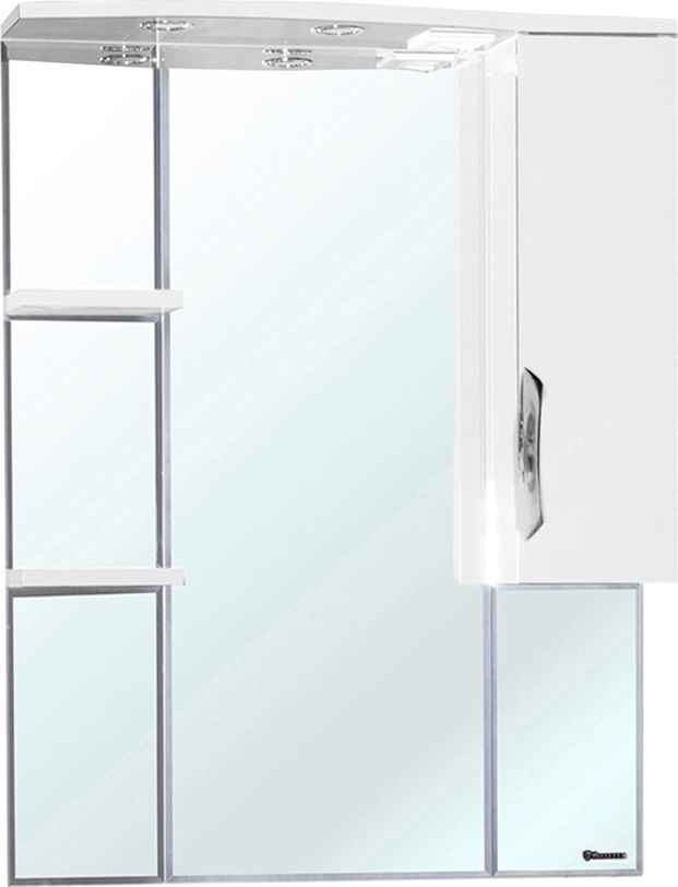 Зеркало-шкаф Bellezza Лагуна 75 R белый кисть для наращивания и дизайна ногтей скошенная 17 5 см ворс 8 × 5 мм белый