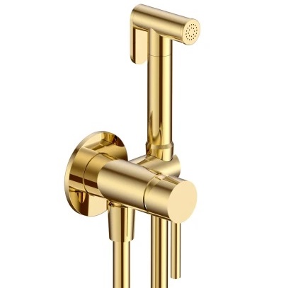 Гигиенический душ AQUAme Siena AQM6217GG со смесителем, золото