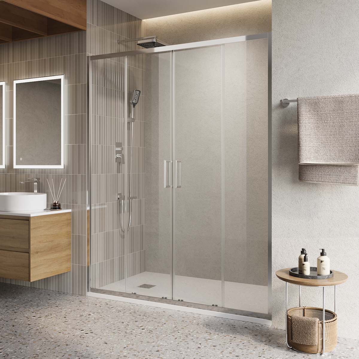 

Душевая дверь в нишу BelBagno Luce LUCE-BF-2-160-C-Cr 160х195 профиль хром, стекло прозрачное, LUCE-BF-2-160-C-Cr