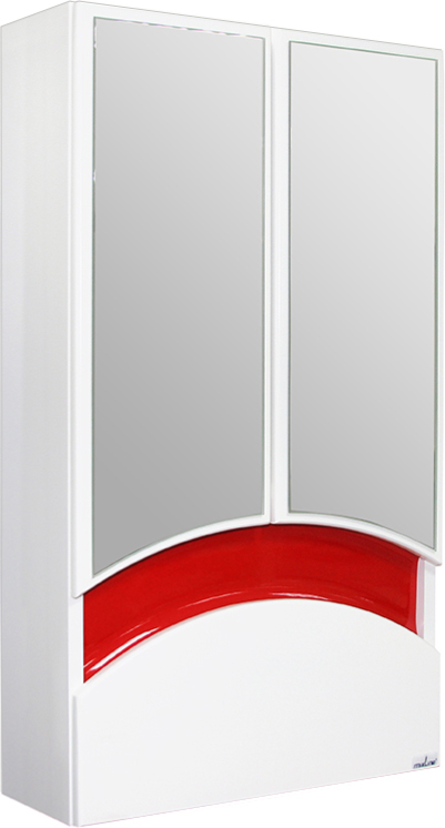 Зеркало-шкаф Mixline Радуга 46 красное эмаль для металла радуга