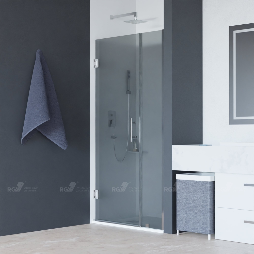 

Душевая дверь в нишу RGW Hotel HO-012 100х195 стекло тонированое (серое), Hotel HO-012 350601210-31