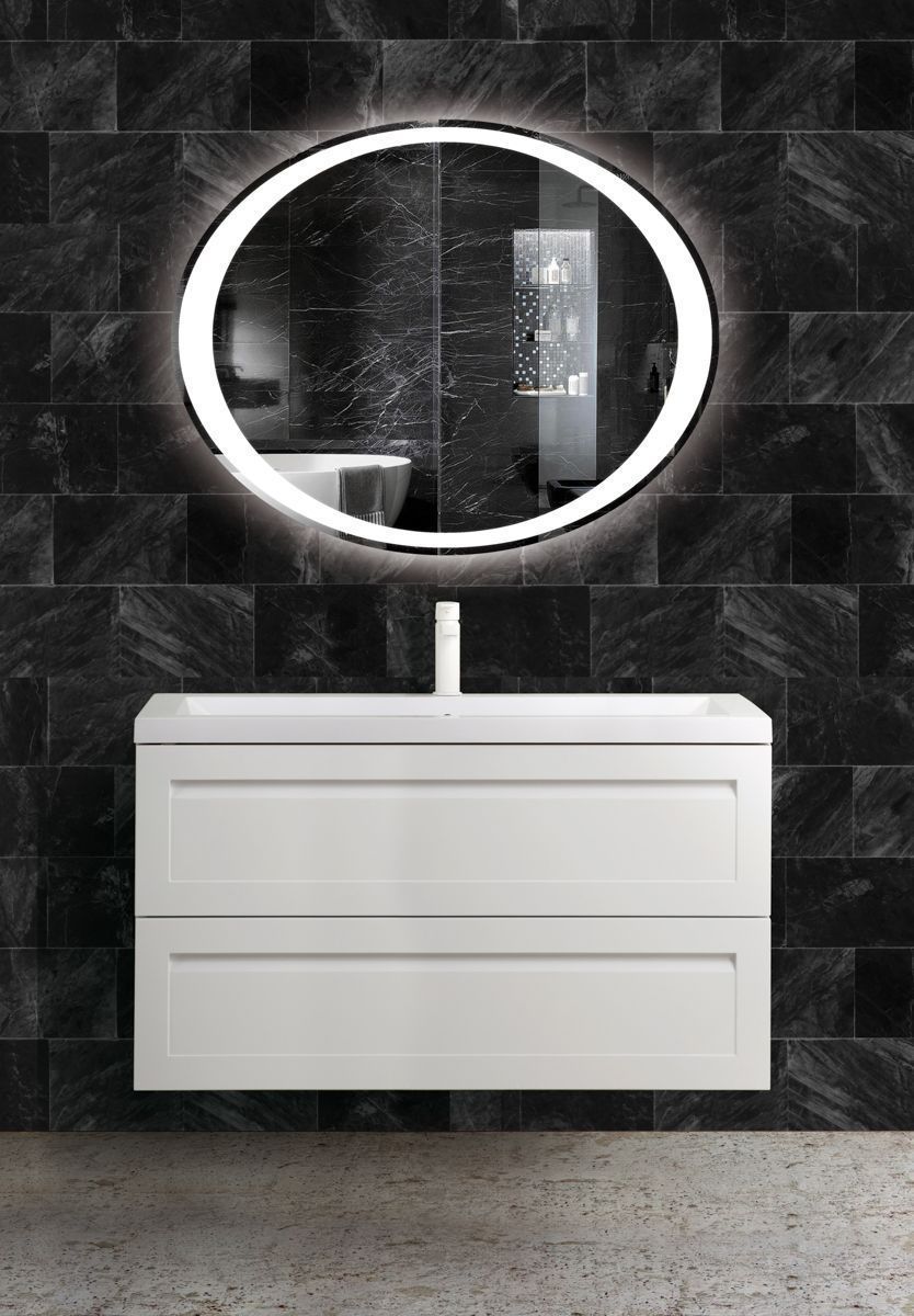 Мебель для ванной Art&Max AM-Platino-1000-2C-SO-BM белый матовый, подвесная - фото 1