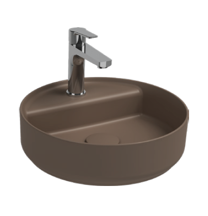 

Раковина Isvea Infinity 10NF65042SV-2H 42x42 см, коричневая матовая, Коричневый, 10NF65042SV-2H