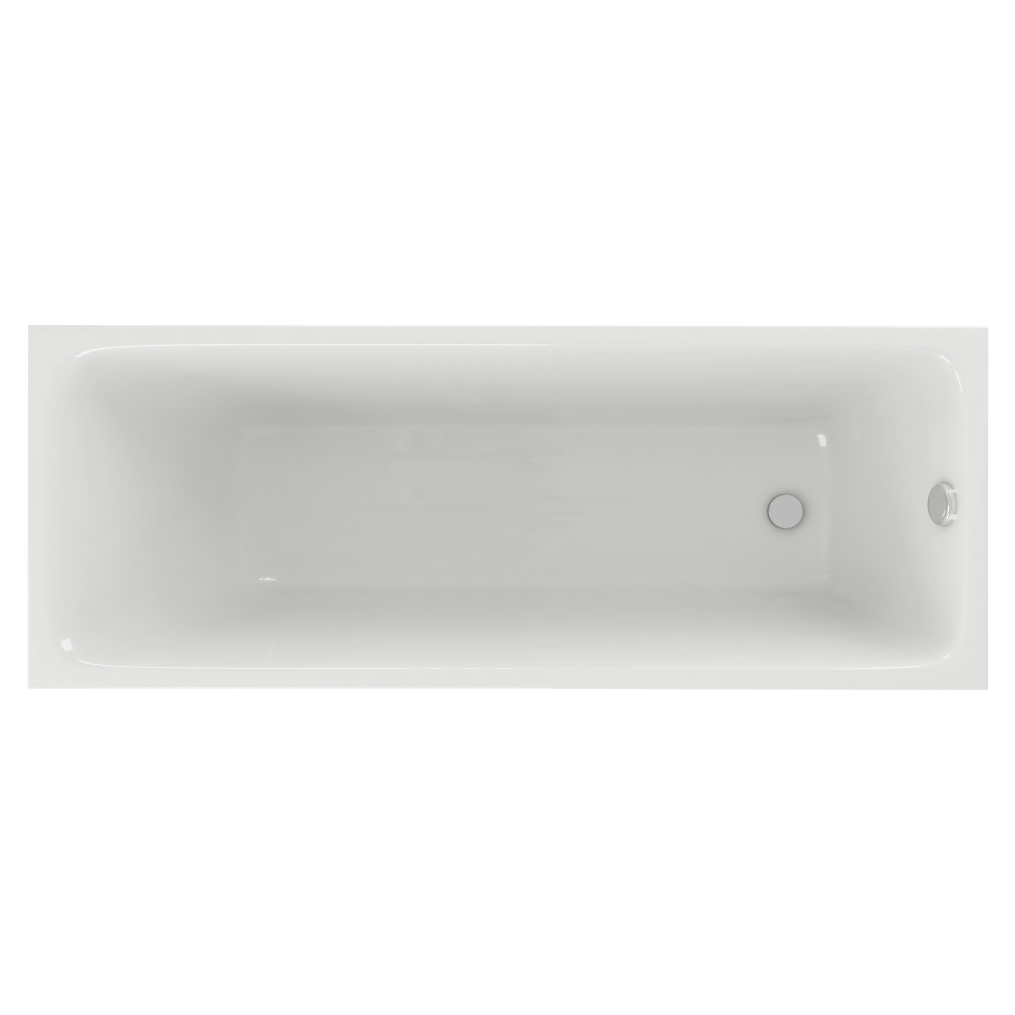 Акриловая ванна Aquatek Мия 180х70 без каркаса, цвет белый глянцевый